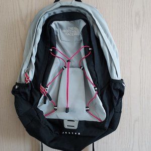 The North Face Jester backpack gray/pink (very gently used)
